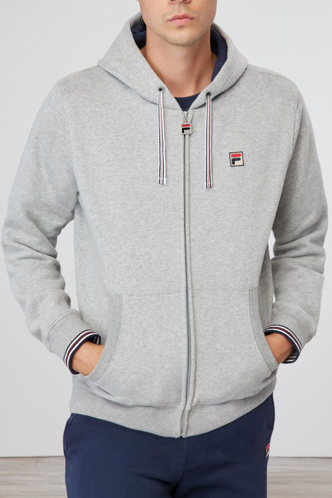 Fila Mikina Panske Tenconi Hooded Siva - MRISH9625